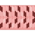 thumbnail image 1 of Ahgly Company Machine Washable Indoor Rectangle Transitional Grapefruit Red Area Rugs, 2' x 5', 1 of 7