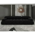 thumbnail image 5 of bokifol 104"Modular Sectional Sofa for Living Room,Cloud Couch 3-Seat Sofa for Apartment,Office,Bedroom,Black, 5 of 8