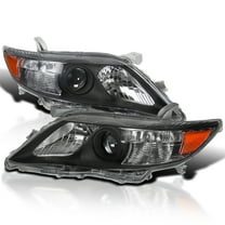 Spec-D Tuning Black Projector Headlights Compatible with 2010-2011 Toyota Camry All, Left   Right Pair Headlamps Assembly