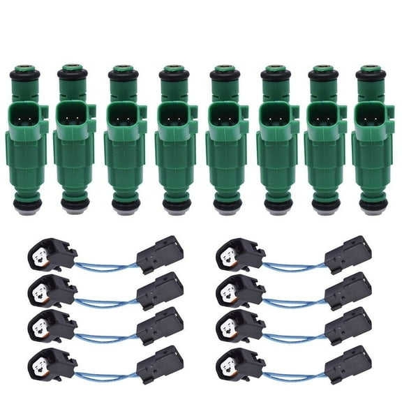 8 Pcs Upgrade 4 Hole Fuel Injectors for 96-99 Dodge Ram Dakota 5.2L 5.9L 318 360 Fits select: 1996-1999 DODGE RAM 2500, 1996-1999 DODGE RAM 1500