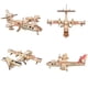 thumbnail image 2 of Juego de 6 modelos de aviones y helicópteros 3D i-Chony de madera, 2 of 4