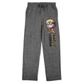 thumbnail image 6 of Naruto Shippuden Chibi Naruto Men's Heather Gray Sleep Pants, 6 of 7