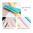 thumbnail image 4 of Eyebrow Razor, 64 Pcs Face Razors Eyebrow Razors for Women, Multipurpose Exfoliating Dermaplaning Tool, Facial Razor Eyebrow Face Hair Trimmer Shaver For Women or Men with Precision Cover,4 Colors, 4 of 5