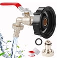 thumbnail image 4 of Valve de Filetage Large, Sortie Facile Contrôle Non Déformable Adaptateur de Filetage IBC Haute Résistance pour Tuyau de Jardin, 4 of 8