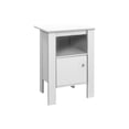 thumbnail image 2 of Transitional Accent Table in White with Square Silver Knob - Adds Style to Living Areas, 2 of 3