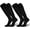 Black, variant on Soccer Socks Cheering Long Tube Sport Socks for Men Women - Anti-Slip Knee High Football Socks Sport Socks for Men/Women, 2 Pairs