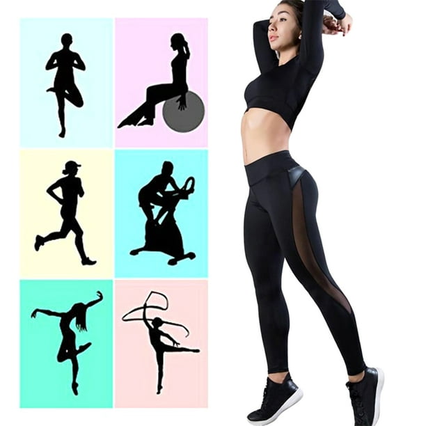 Flmtop Women Elastic High Waist Fitness Gym Workout Leggings Yoga