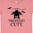 thumbnail image 4 of Inktastic Halloween Bat Frightfully Cute Holiday Boys or Girls Baby T-Shirt, 4 of 5