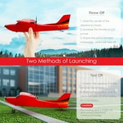 Bruce&Shark RC Airplane, RC Plane Ready to Fly, Z50 2 Channels 2.4GHz Remote Control Airplane, Easy to Fly RC Glider for Kids & Adults (Red)
