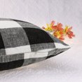 thumbnail image 4 of Uxcell Set of 2 Linen Decorative Throw Pillow Covers for Sofa Home Bedroom Black Dage 18" x 18", 4 of 6