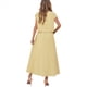 thumbnail image 3 of Conjunto de Falda de Verano para Mujer, 2 Piezas, Top de Corta, Cintura Elástica, Vestido con Bolsillos, Amarillo , Talla L, 3 of 10