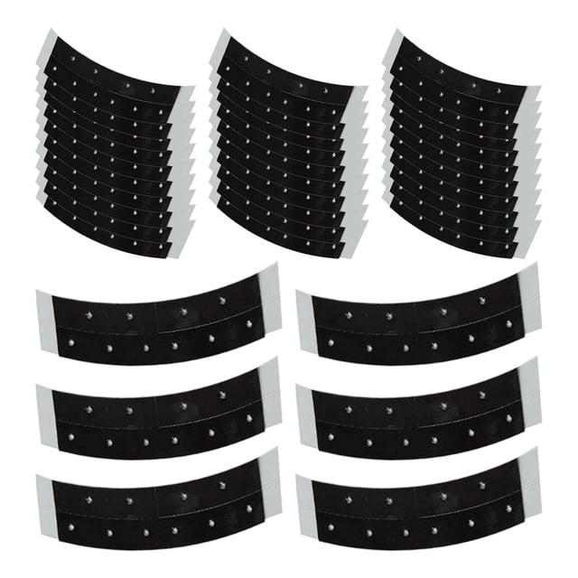 36 Pcs Ruban en Dentelle Double Face Résistant à la Transpiration pour Bandes de Ruban Noir