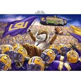 Louisiana Lsu College Patch Fleece Fabric By The Yard Walmart