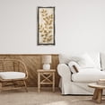 thumbnail image 4 of Stupell Industries Glam Natural Leaves Impression Gray Floating Frame Canvas Art, 14 x 31, by Michael Marcon, 4 of 8