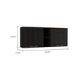 thumbnail image 4 of Portofino Double Door Wall Cabinet - Black, 4 of 7