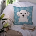 thumbnail image 3 of Snowflake Maltese Fabric Decorative Pillow, 3 of 4