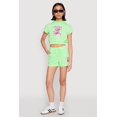thumbnail image 3 of Women's French Terry Bear Graphic Cropped Hoodie, 3 of 5