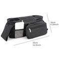 thumbnail image 3 of Organisateur de Poussette de Camping et de Randonnée avec 2 Porte-Gobelets Isolés, Poche Détachable, Sangle d'Épaule Ajustable, Landau Portable, Rangement Extérieur Multifonction, Pliant Universel, 3 of 4