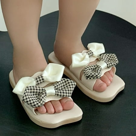

CAICJ98 Toddler Sandals Girl Girls Open Toe Flower Shoes First Walkers Shoes Summer Toddler Floral Flat Sandals Black