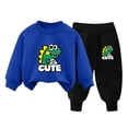 thumbnail image 4 of Toddler Boy Clothes 2PCS Fall Winter Baby Boy Outfit Long Sleeve Sweatshirt +Pants Sweatsuit Clothing Set 6-12 Months 12-24 Months 2T 3T 4T 5T 6T 7T 8T 9T Children(F,2-3 Years), 4 of 4