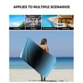 thumbnail image 5 of Blue Black Ombre Towel Set of 3, Soft Microfiber Bath Towels, Hand Towel, Washcloths, Modern Gradient Abstract Art Quick-Dry Absorbent Towels for Bathroom Kitchen Hotel Beach Gym Spa, 5 of 7
