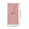 thumbnail image 3 of yulier Butterfly Beach Towel 31"x63" Microfiber Camping Towels Girls Beach Towel Soft Beach Blanket Beach Pool Travel Swimming Bath Shower Towel, 3 of 8