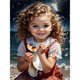 thumbnail image 1 of 5D DIY Taladro Diamante Pintura Playa Kit Del 30x40cm, 1 of 9