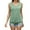 Green, variant on TEMOFON Women's Casual Ribbed Tank Tops Summer Basic High Neck Sleeveless Slim Fit Crop Tank Tops
