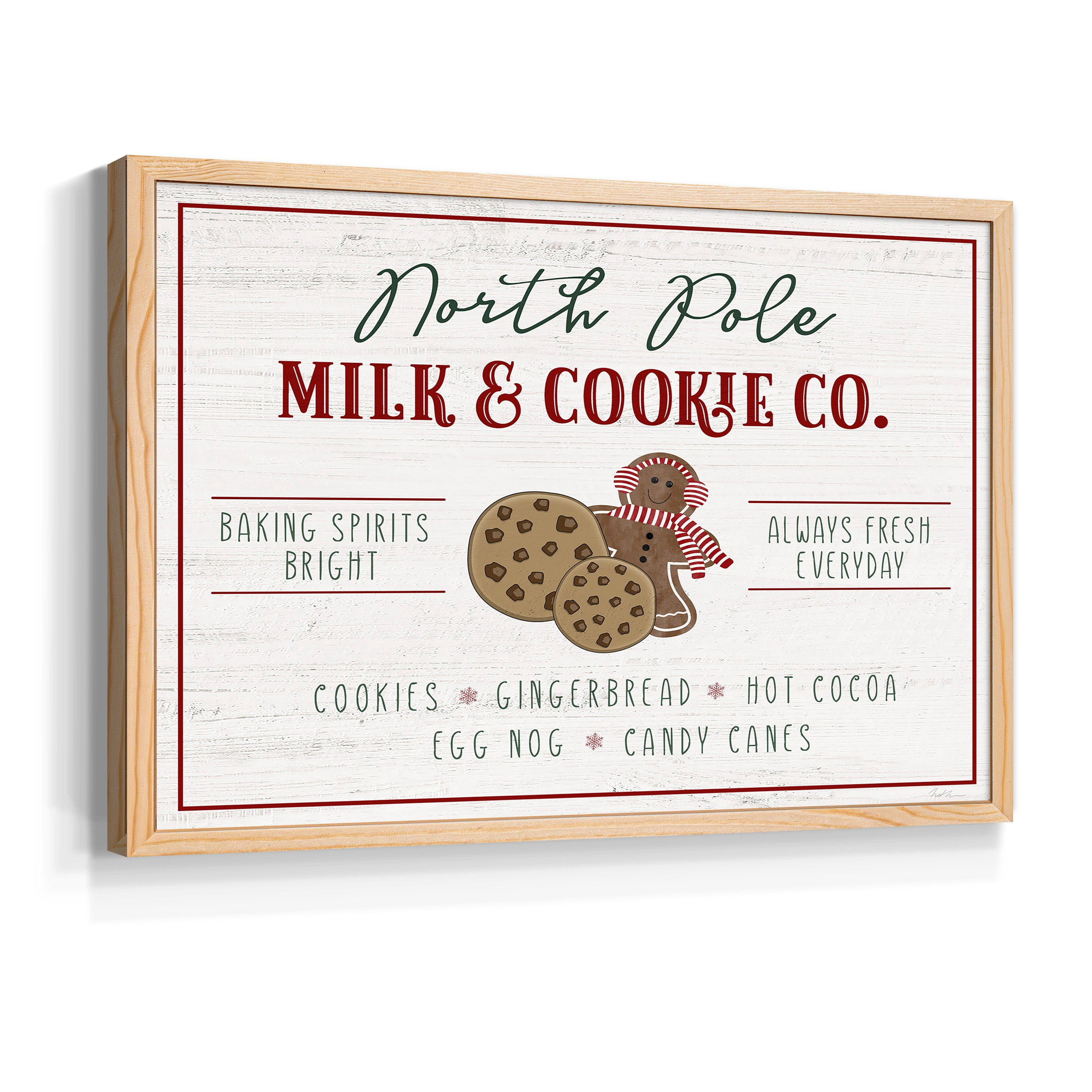 Milk and Cookie Co by Natalie Carpentieri - Restickable Framed Giclée Print