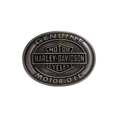 Men's Belt Buckle Genuine Motor Oil Bar & Shield HDMBU10662, Harley