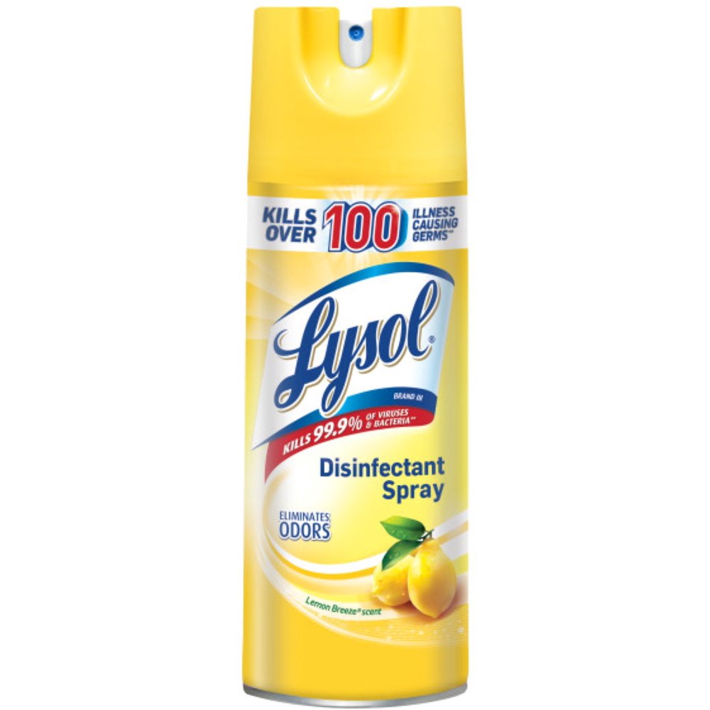 Lysol Disinfectant Spray, Lemon Breeze, 12.5 oz (Pack of 2) Walmart