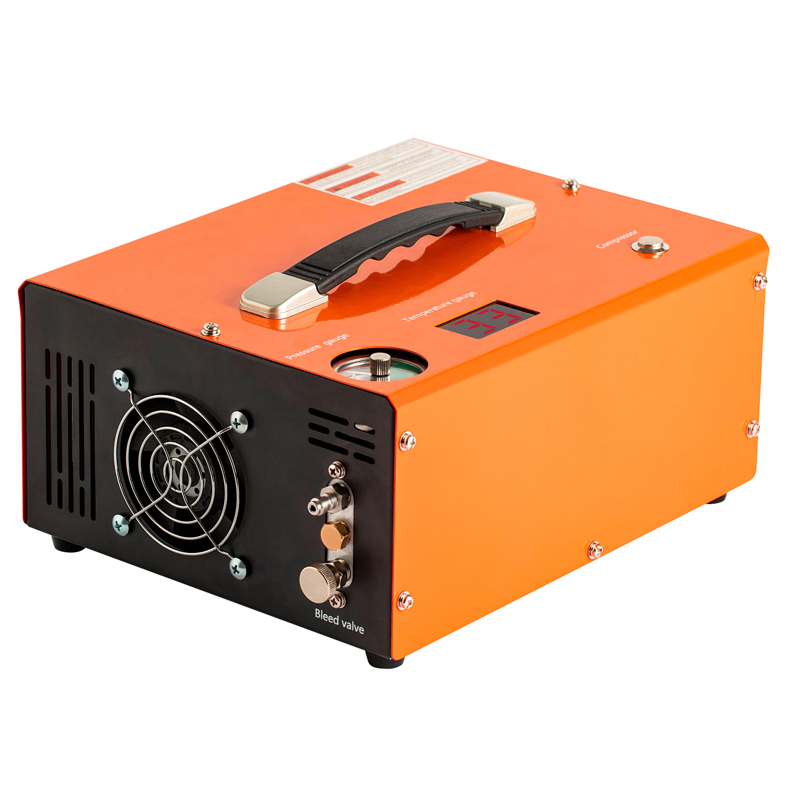 SKYSHALO PCP Air Compressor, 4500PSI/30Mpa Water/Oil Free PCP Air Pump Rifle/Pistol Paintball Cans Powered 12V Automotive DC, 120V AC for Home Use With Power Converter And Oil-moisture Filter