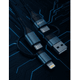 thumbnail image 3 of Cable de carga 4 en 1 Havit USB-A/C a USB-C/Lightning 1m Negro, 3 of 4