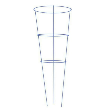 G & B 901594BLU 42 in. Heavy-Duty 3 Ring Tomato Cage, Blue - Pack of 16