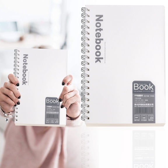 YEESHU Lay Flat Lined Notebook 160 Pages A6 A5 B5 Ruled Paper PP Cover For Home Office Journaling Writing