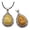 C, variant on Gold Stone Pendant Necklace for Women, Chunky Statement Dainty Heart Oval Natural Gemstone Dangle Necklaces Wedding Prom Accessories Fashion Jewelry Gift