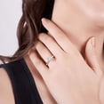 thumbnail image 4 of Dash Jewel Stamped 14k Silver Wedding Anniversary Ring - Brilliant 2 Ct Round Cut Lab Created Diamond Wedding Ring for Her - Promise Wedding Ring for Women's - Diamond Anniversary Gifts, 4 of 7