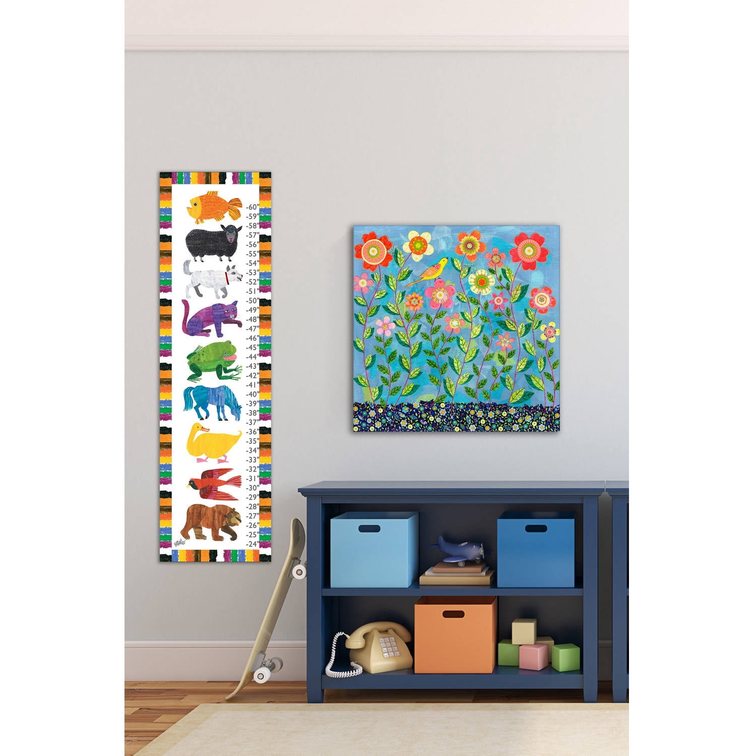 Marmont Hill "In the Meadow" by Sascalia Painting Print on Wrapped Canvas