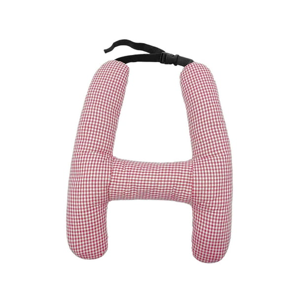 Almohadas para viajes largos, almohada reposacabezas, almohada para dormir en el coche para bebés y niños. Rosa