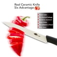 thumbnail image 3 of Akatsuki Ceramic Knife Set 9-Piece Kitchen Chef Paring Knives Set with Covers,3", 4", 5", 6" Vegetable Fruit Cooking Knife and a Peeler, 3 of 8