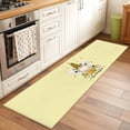 thumbnail image 2 of Yellow Gnomes 2'x6' Runner Rugs for Hallway Kitchen Bedside Non Slip Washable, Spring Bees Daisy Honey White Floral Entryway Rug Runners with Rubber Backing, Long Carpet Runner for Laundry Room, 2 of 8