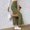 Green, variant on Tennis Skirts for Women Summer Skirt European Spring Slim Knitted Waistline Side Slit Hakama Style Women's Skirt Beige M