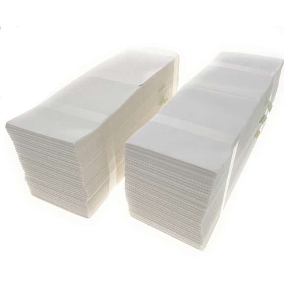 Thermal Printer Labels Fanfold 4" x 6" Direct Thermal Shipping Labels with Perforated line for Compatible Zebra Rollo Printers and More (8000 Labels/2 Cartons)
