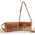 thumbnail image 2 of Kukuzhu Straw Tote Bag Purse for Women Handwoven Shoulder Bag Handbag Lock Buckle Crossbody Bag Casual Woven Straw Bag for Beach, 2 of 7