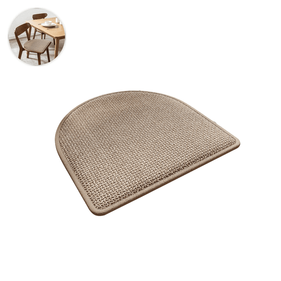 Woven Textured Non-Slip U-Shaped Chair Cushion for Dining and Office Chairs– Breathable Polyester Seat Pad for Comfort & Stability