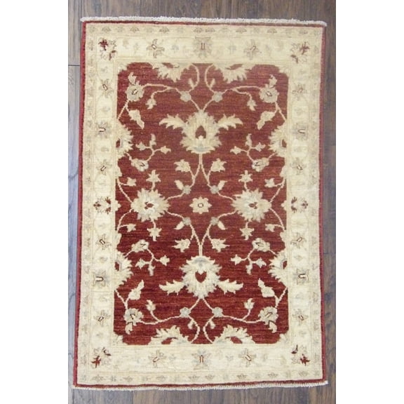 Wahi Rugs Hand Knotted Oushak Chobie Natural-dye 2'0"x4'0" -w539