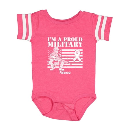 

Inktastic Proud Military Niece Red Friday Gift Baby Girl Bodysuit