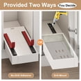 thumbnail image 4 of Organizador de gabinete Fokyfok con cajón extraíble ajustable, blanco, 4 of 6