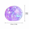 thumbnail image 2 of Maltose Glitter Aurora Stress Relief Squeeze Ball, Slow‑Rising Squishy Fidget Toy with Iridescent Confetti, Soft Sensory Hand Toy for Adults,Purple, 2 of 4