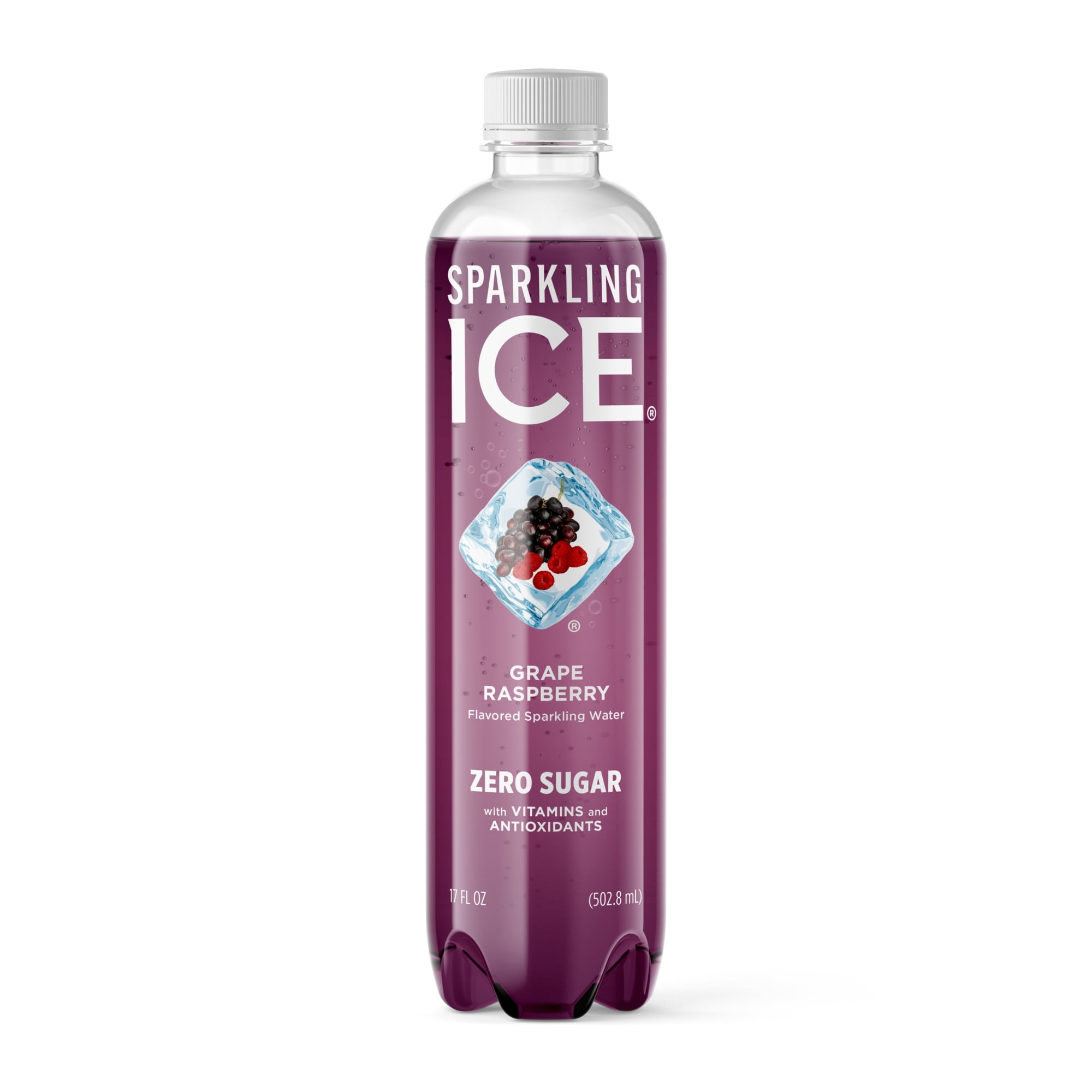 Sparkling Ice Naturally Flavored Grape Raspberry Sparkling Water, 17 fl oz